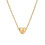 Initial Pendant Necklace 18K Gold Plated Figaro Chain 1