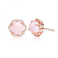 Boucles d'oreilles puces en argent sterling 925 avec pierre de naissance pour femmes