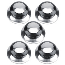 Pomelli per coperchi di pentole, confezione da 5 – in bachelite e metallo, 6,5 cm