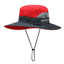Sombrero tipo pescador para mujer con protección UV, ideal para pescar y para la playa.