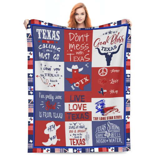 Couverture Texas Longhorn en microfibre 40 x 50 pouces
