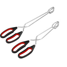 Stainless Steel Scissor Tongs 9 11 12 Inch 2 or 3 Pack
