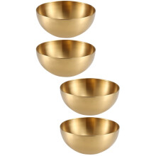 Stainless Steel Salad Bowl 15 cm Golden