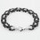 Pulseira de corrente bizantina em aço inoxidável, 8 mm, 8,5 polegadas. 1