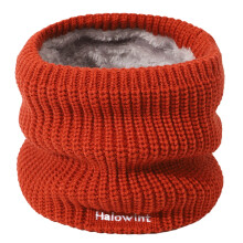 Cachecol de lã tricotado para o inverno, unissex.