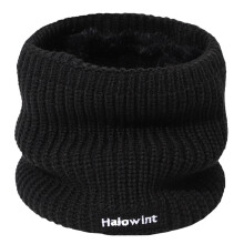 Cachecol de lã tricotado para o pescoço, unissex, para o inverno.