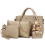 Conjunto de 4 bolsas femininas em couro sintético 1