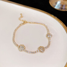 Pulsera de circonitas para mujer - Lujosa y ajustable