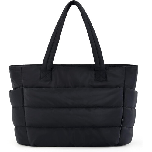 Γυναικεία ελαφριά τσάντα Tote Puffer με θήκες