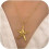 Collar de estrella de mar para mujer, ajustable, con dije del océano. 1