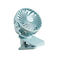 Stille tafelventilator met flexibele clipbasis en-Hemelsblauw