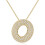 Bubble letter necklace 18K gold plated initial pendant 1