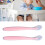 Toddler Forkless Spoon Set Silicone Pink 2 1