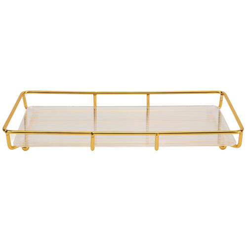 Sleek Bathroom Tray for Cosmetics Storage