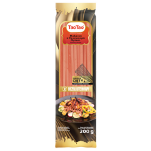 Makaron ryżowy wstążka z dodatkiem czerwonego ryżu 200g TAOTAO