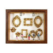 DIY Mini Museums Silhouettes Box Shadows Box Frame Set-brown