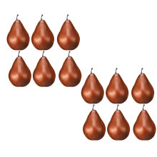 Natural Looking Plastic Pear Simulation Model Excellent-12pcs
