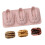Soap Making Molds 3 Cavity Molds Walnuts Shape Flexible-Pink 1