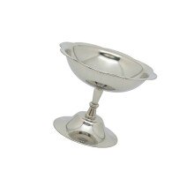 Stainless Steel Dessert Bowl High Footed Ice Cream Cup For-B