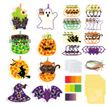 Seasonal Thanksgiving Window Hanging Set Includes 6-halloween