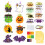 Seasonal Thanksgiving Window Hanging Set Includes 6-halloween 1