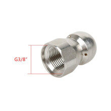 Högtrycksmunstycke för avloppsrengöring 1/4" eller 3/8"