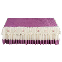 Elegant Rectangular Tablecloth Home Decors Velvet Fabric-Purple