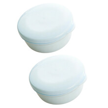 Soap Box Set of 2 Bathroom Organiser Soap Holder for-light blue