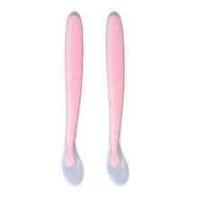 Toddler Training Spoons Soft Silicone Pair