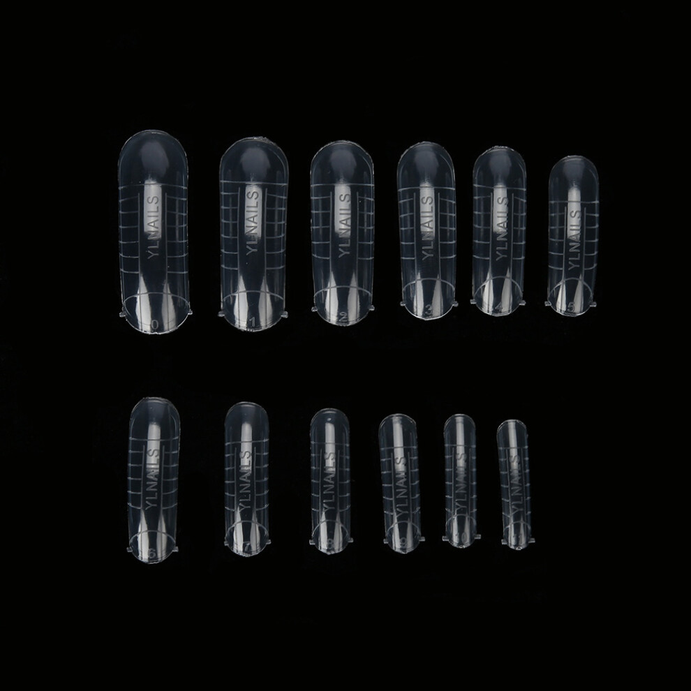 120 Full Cover False Nail Tips Clear