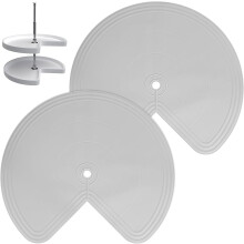 Silicone Shelf Liner for Pie Cut Organizer Gray 28 inch 2