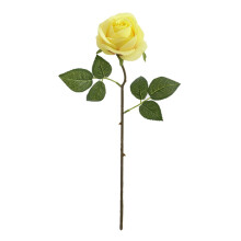Rosas artificiais amarelas de 50 cm (19,7 polegadas)