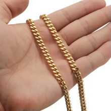 Herren-Armband Miami Cuban Link Edelstahl Gold 6mm8