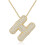 Bubble Letter Necklace 18K Gold Plated Initial Pendant 1