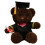 Urso de pelúcia de formatura de 35 cm com beca, chapéu e diploma. 1