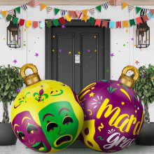 Nadmuchiwane maski karnawałowe Mardi Gras 2 szt.