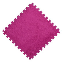 Detská penová puzzle podložka EVA Shaggy Velvet 25x25cm 7 farieb