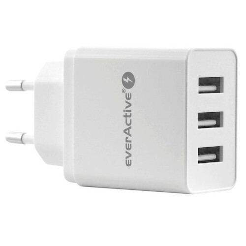 everActive SC-300 3xUSB 3.4A vægoplader