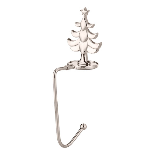 Suporte para Meia de Natal com Floco de Neve Prateado (1 peça)
