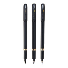 3 Black Soft Tip Calligraphy Pens Smooth