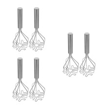 6Stk Robuster Kartoffelstampfer Metall Manuell Für
