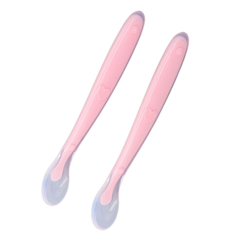 Soft Silicone Baby Spoons for Weaning 2pk