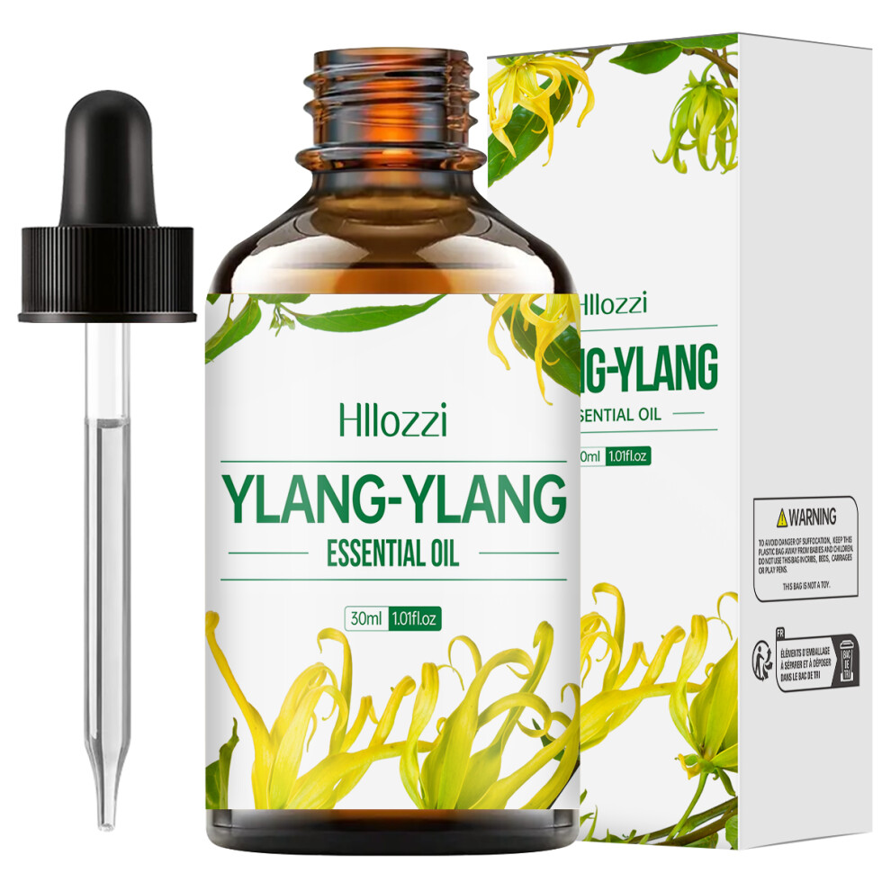 (Ylang-ylang, 10ml) Ylang Ylang essential oil for massage, shower, skin care, diffusion, relaxation, aromatherapy, humidifier, candle making
