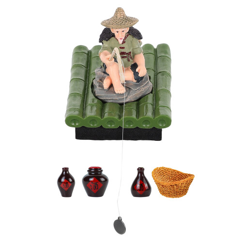 1Set Mini Statue Mit Schwimmender Funktion Für Teichdeko