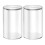 2Pcs Clear Acrylic Saving Box Coin Storage Money Jar Lid 1