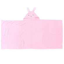 1Pièces Peignoir À Capuche Rose Enfant Absorbant En Polyester