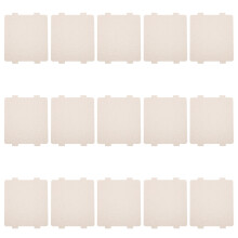 15Pcs Silver Mica Plates Microwave Oven Protective Accessory