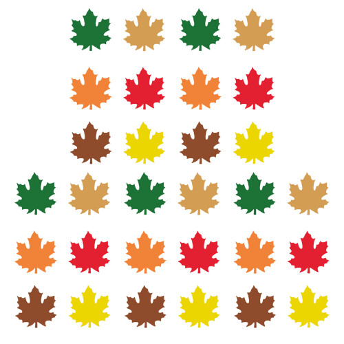 30Pièces Stickers D'érable Sécurisé Pour Activités DIY