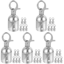 30Pièces Stops De Corde En Alliage Zinc Argenté Pour Usage Suspendu