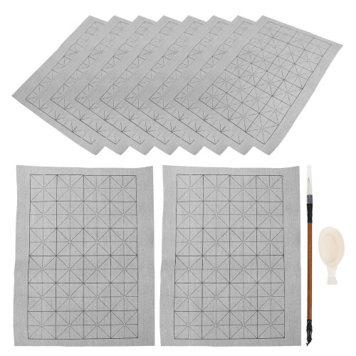 1Set Nonwoven Water Writing Cloth Calligraphy Brush Set for Students